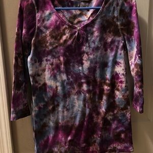 Womens tie dye Eddie Bauer T shirt size large NEW